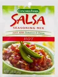 Concord Foods Salsa Hot Seasoning Mix 1.06 oz