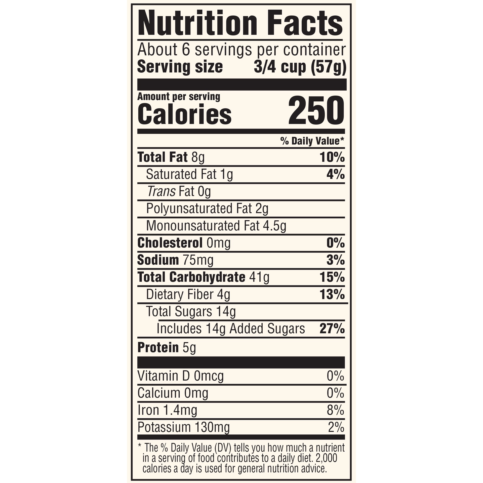 slide 2 of 2, MOM's Best Cereals Mom's Best French Vanilla Granola, Made with Whole Grain, Non-GMO Project Verified, Kosher, No High Fructose Corn Syrup, 12 Oz Bag, 1 Count, 12 oz