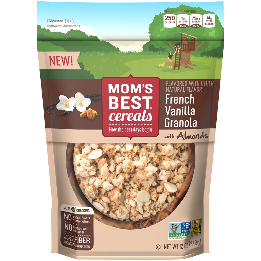 slide 1 of 1, Mom's Cereal French VanillaGranola, 12 oz