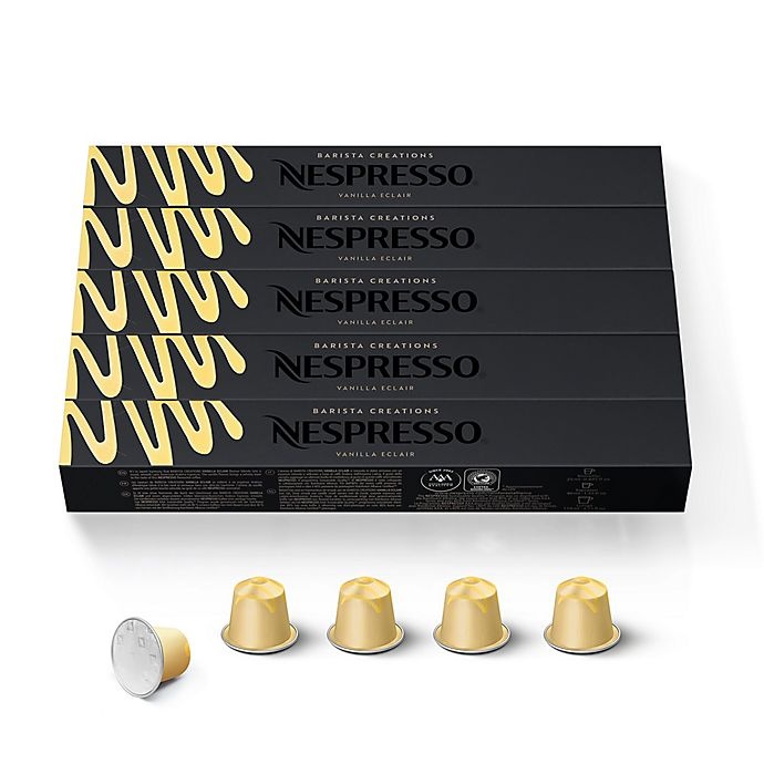 slide 1 of 3, Nespresso OriginalLine Barista Creations Vanilla Eclair Capsules, 50 ct