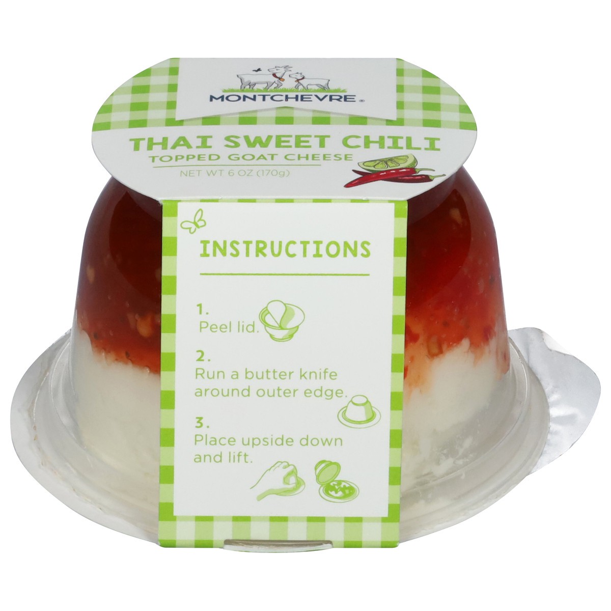 slide 11 of 13, Montchevre Thai Sweet Chili Topped Goat Cheese 6 oz, 6 oz
