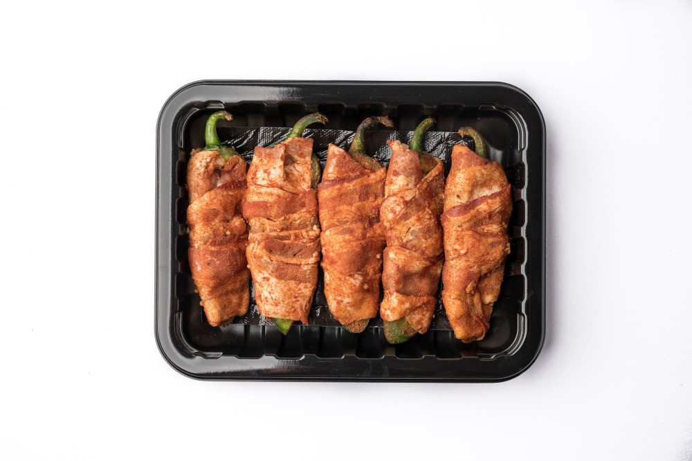 slide 1 of 1, Bacon Wrapped Jalapenos With Brisket, 1 ct