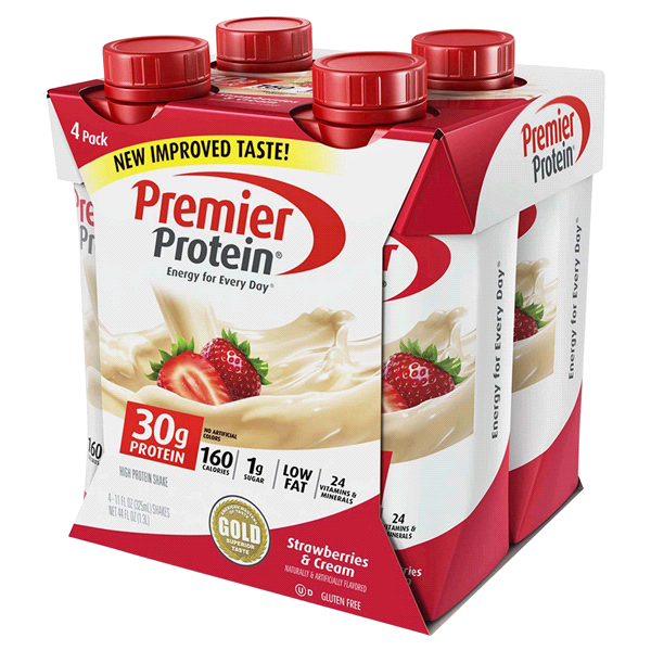 slide 1 of 1, Premier Protein Shake, Strawberries & Cream, 11 oz