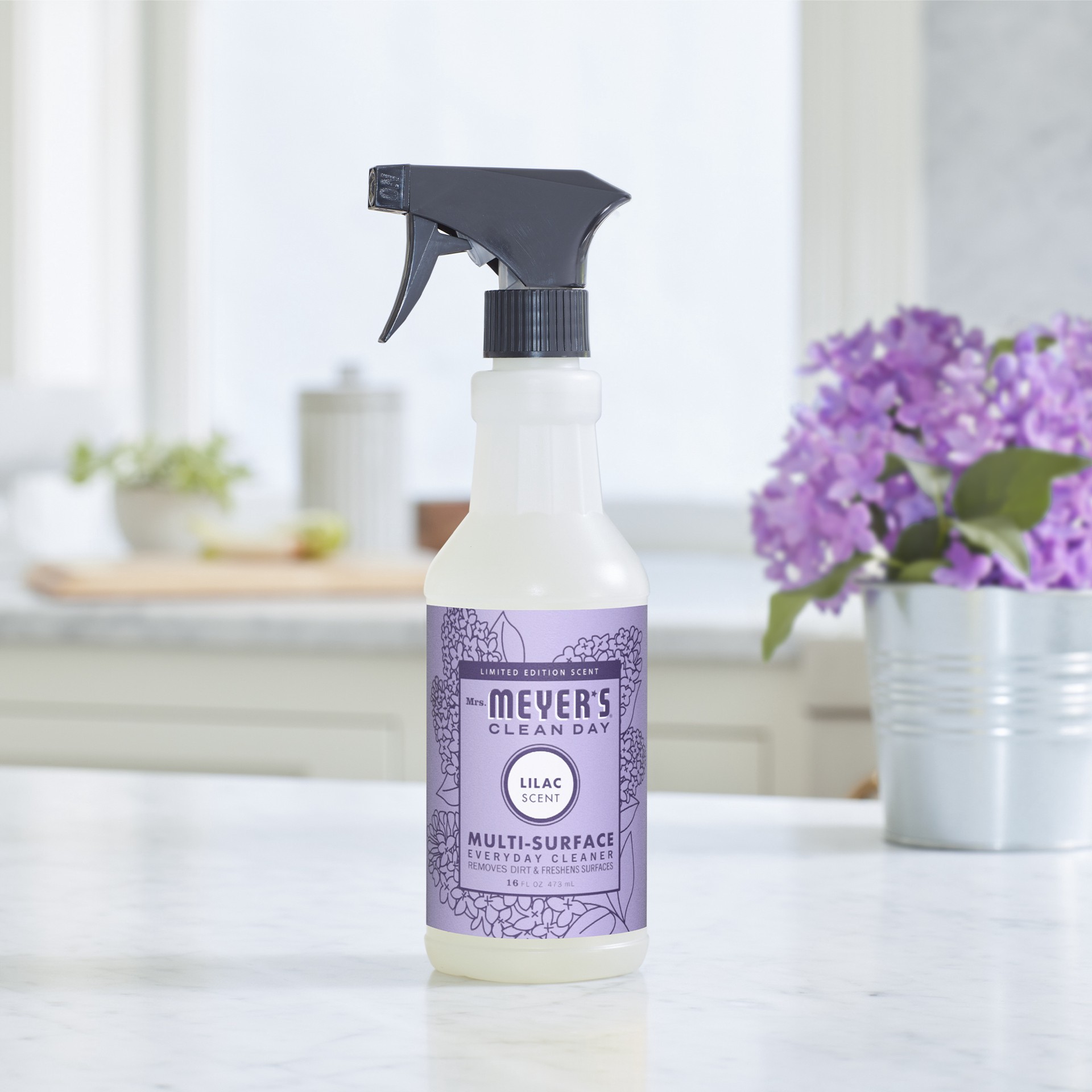 slide 8 of 9, Mrs. Meyer''s Clean Day Multi-Surface Everyday Cleaner, Lilac Scent, 16 Ounce Bottle, 16 fl oz