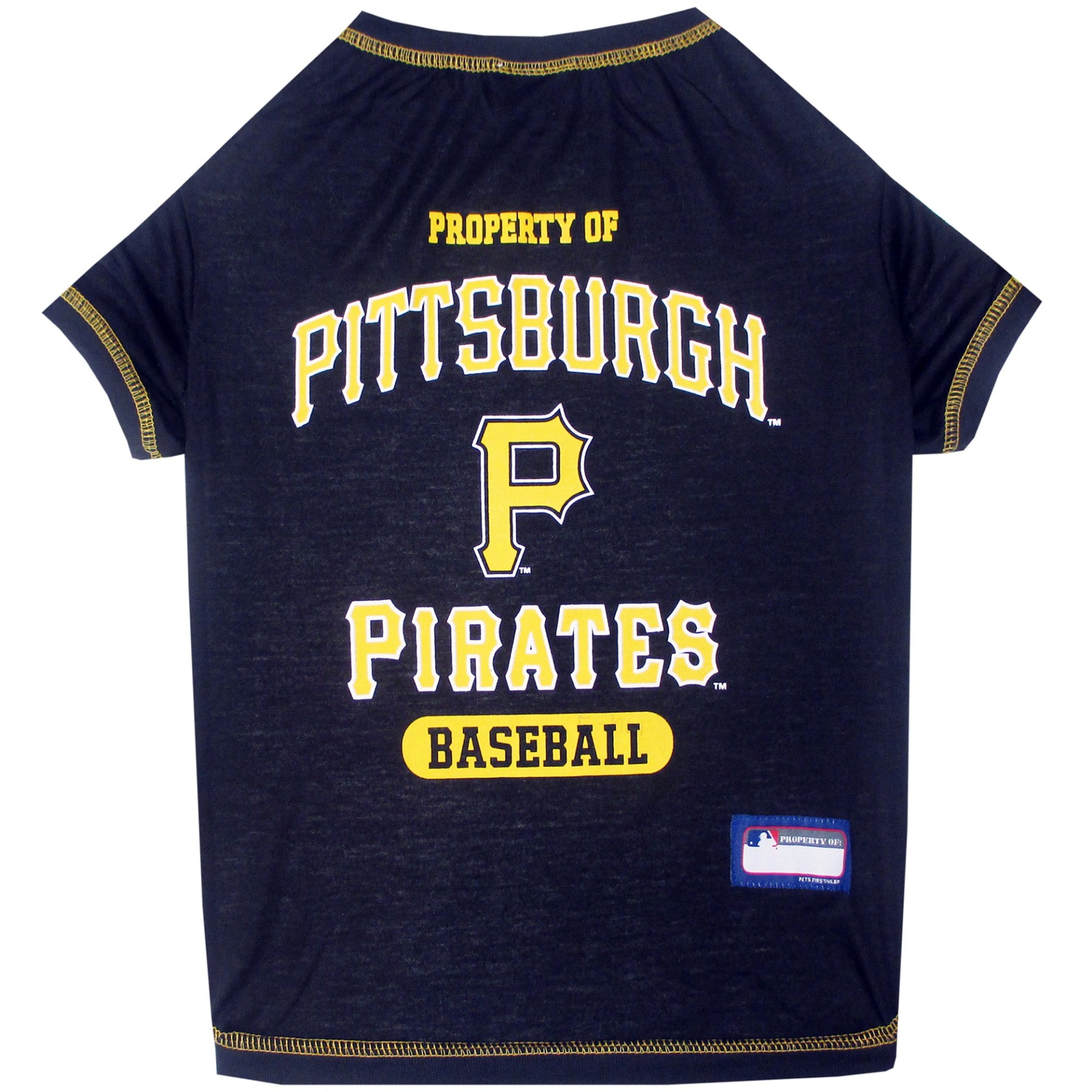 slide 1 of 1, Pets First Pittsburgh Pirates T-Shirt, LG