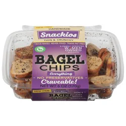 Snackios Craveable Thin & Crunchy Everything Bagel Chips 6 oz