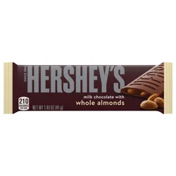 Hershey's Milk Chocolate Bar with Whole Almonds, 1.45 oz