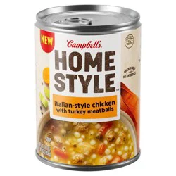 Campbell's Homestyle Italian-Style Chicken Soup With Turkey Meatballs, 16.1 oz Can