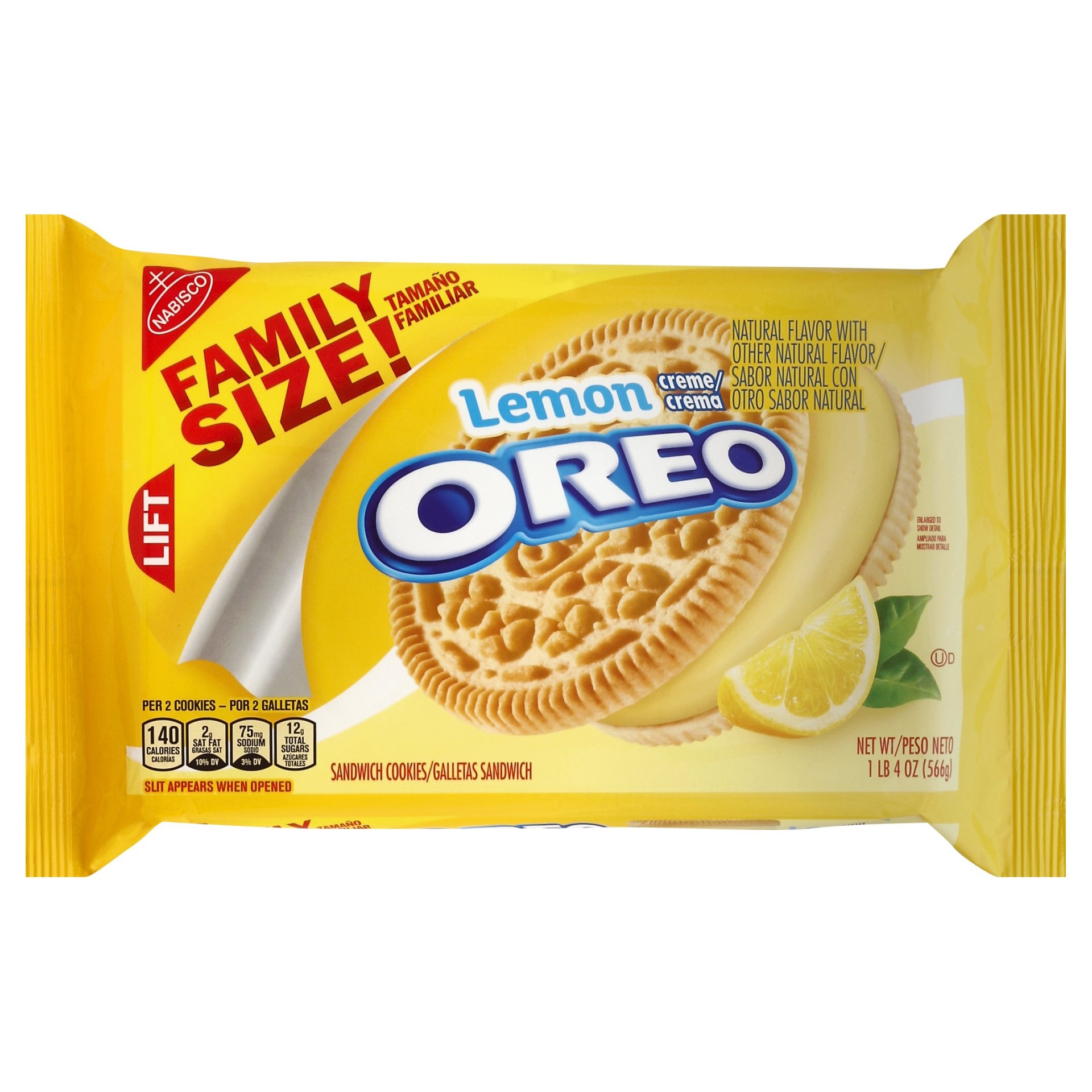 Nabisco Oreo Lemon Creme Sandwich Cookies 1.25 lb | Shipt