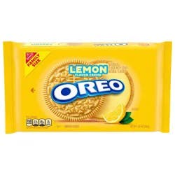 OREO Lemon Creme Sandwich Cookies, Family Size, 20 oz