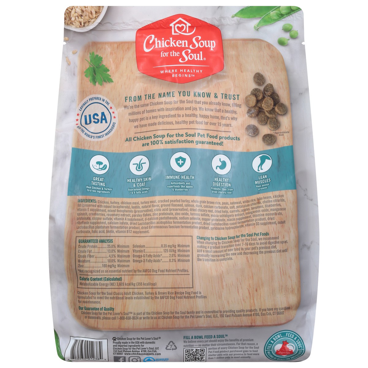 slide 14 of 14, Chicken Soup For The Soul Classic Chicken, Turkey & Brown Rice Recipe Dog Food 4.5 lb, 4.5 lb