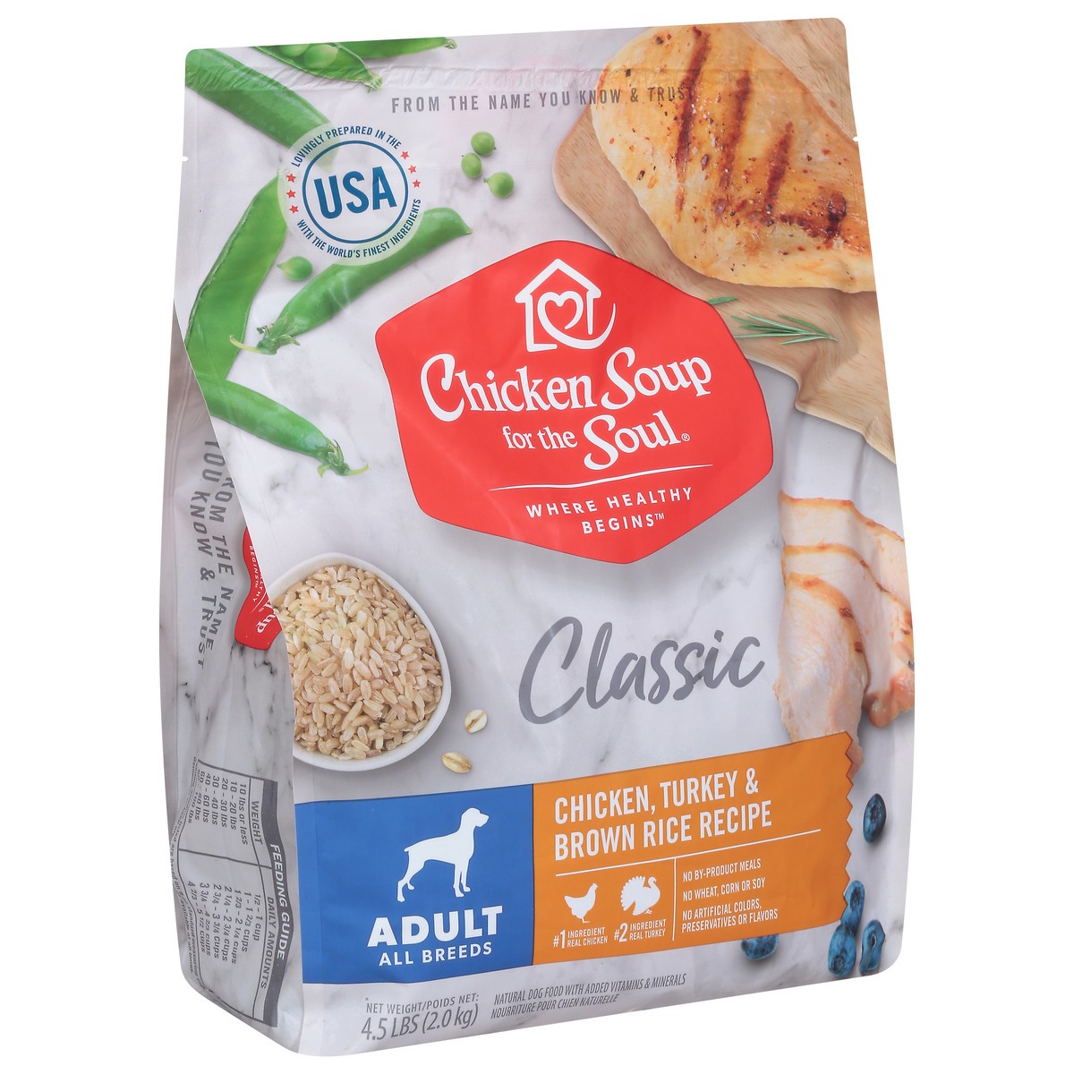 slide 9 of 14, Chicken Soup For The Soul Classic Chicken, Turkey & Brown Rice Recipe Dog Food 4.5 lb, 4.5 lb