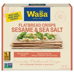 Wasa Thins Swedish Style Sesame & Sea Salt Flatbread 6.7 oz