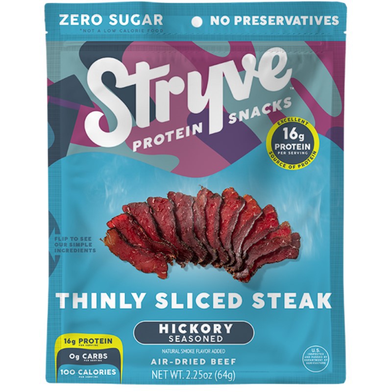 slide 1 of 9, Stryve Hickory Seasoned Beef Biltong 2.25 oz, 2.25 oz