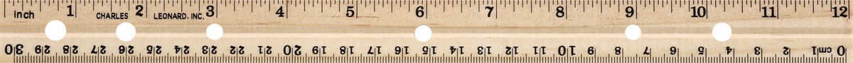 slide 3 of 11, Wooden Ruler, 1 ct
