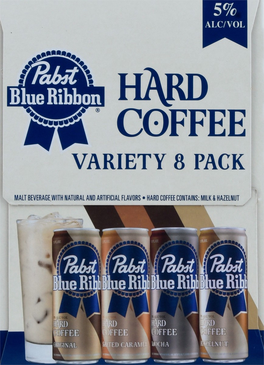 slide 13 of 13, Pabst Blue Ribbon Hard Coffee Variety Pack, 8 cans / 11 fl oz