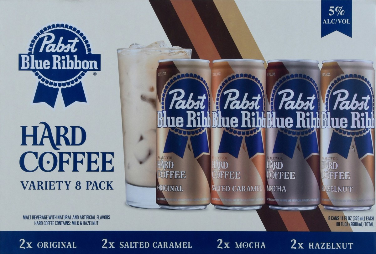 slide 6 of 13, Pabst Blue Ribbon Hard Coffee Variety Pack, 8 cans / 11 fl oz