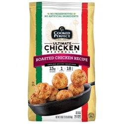 Cooked Perfect Ultimate Chicken Meatballs Roasted Chicken Recipe, 18 oz