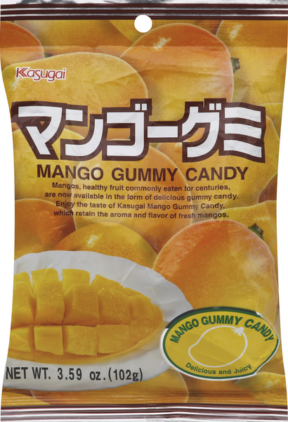 slide 1 of 1, Kasugai Mango Gummy Candy, 3.59 oz