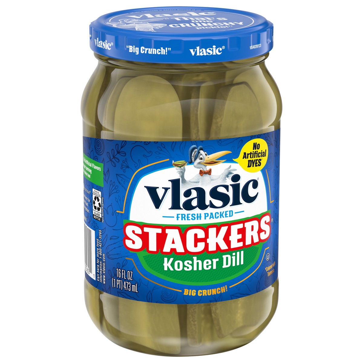 slide 2 of 5, Vlasic Kosher Dill Stackers Pickles 16 fl oz, 16 fl oz