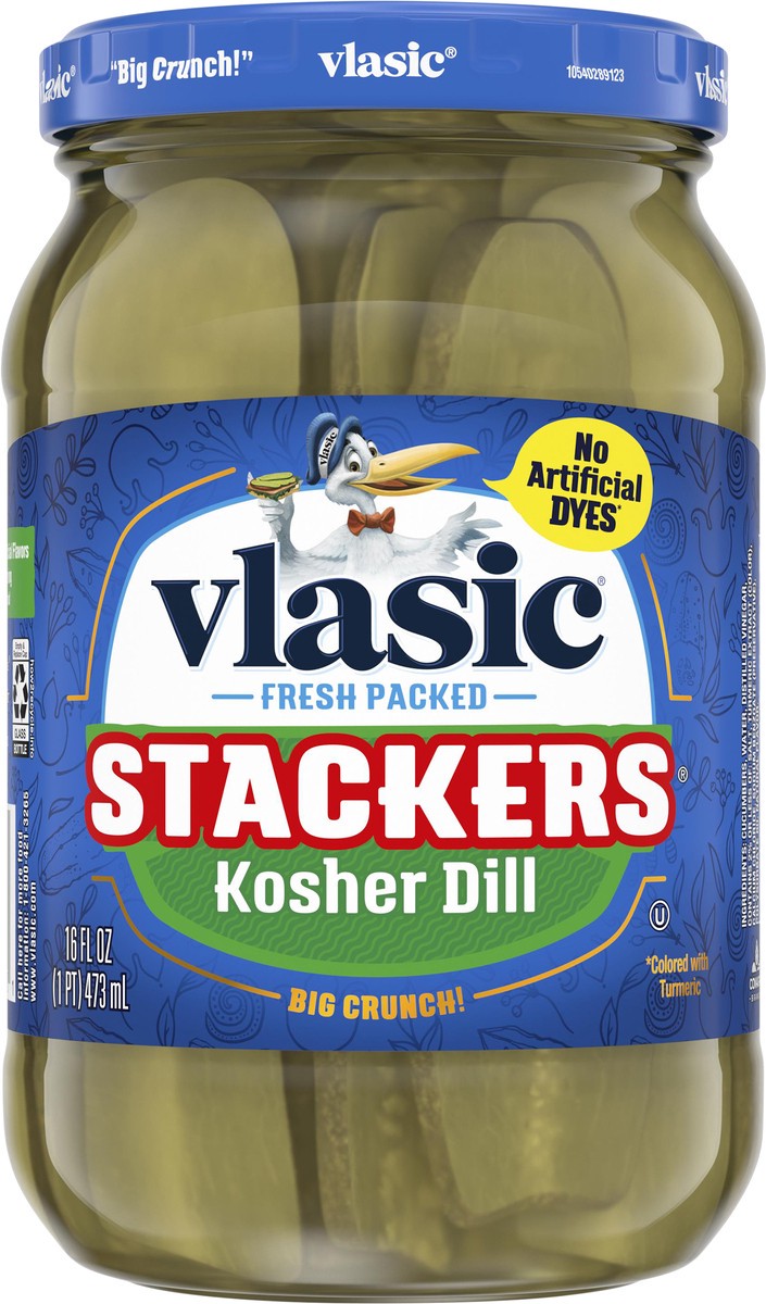 slide 5 of 5, Vlasic Kosher Dill Stackers Pickles 16 fl oz, 16 fl oz