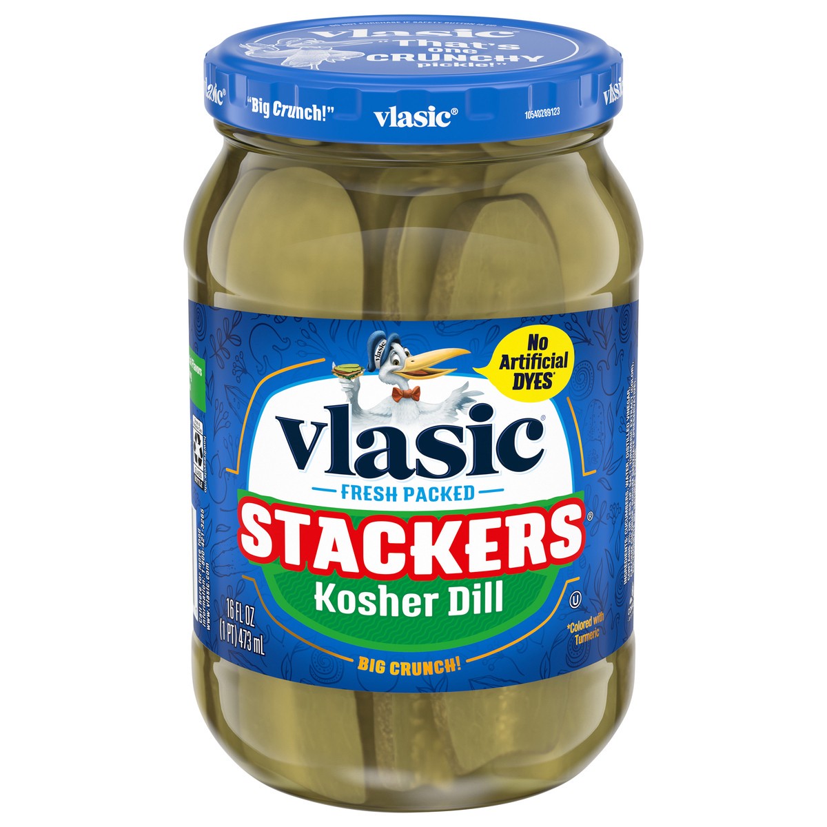 slide 1 of 5, Vlasic Kosher Dill Stackers Pickles 16 fl oz, 16 fl oz