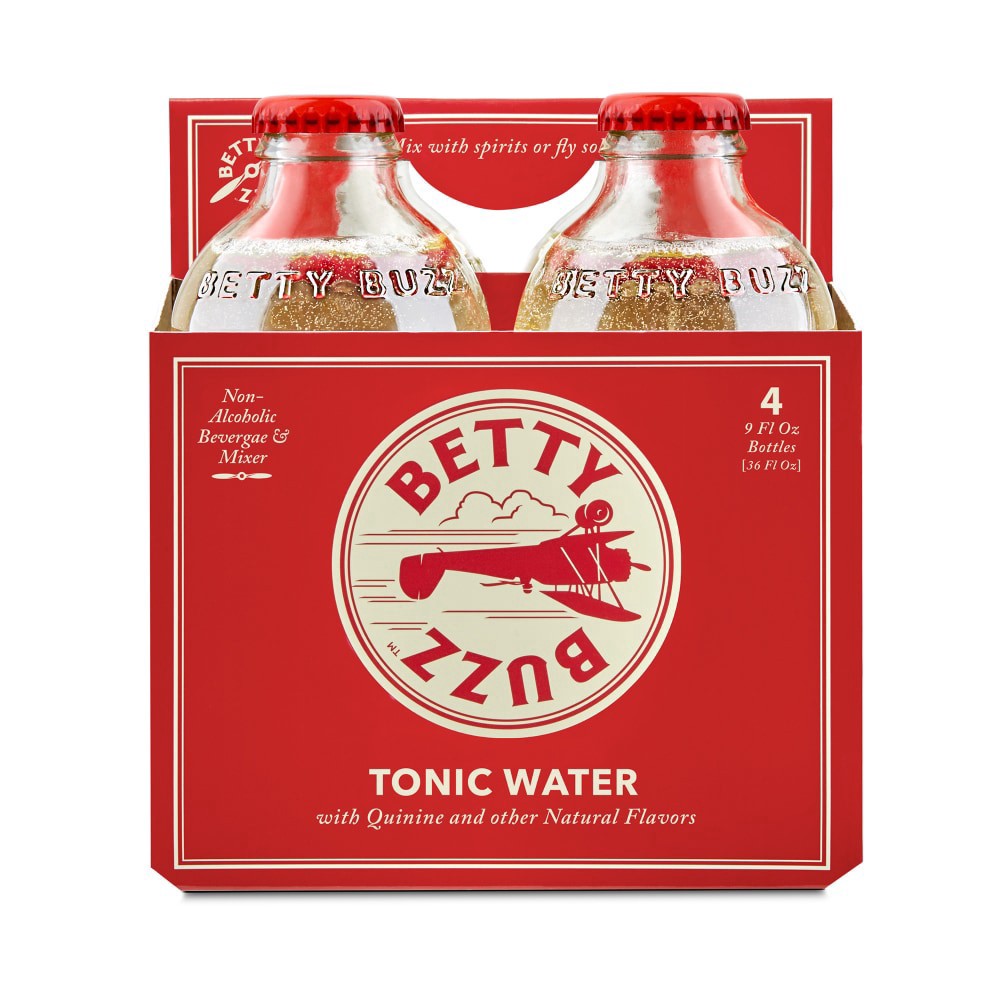 slide 2 of 3, Betty Buzz Tonic Water, 4 ct; 9 oz