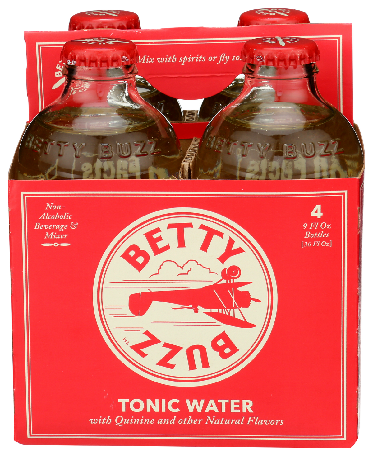 slide 1 of 3, Betty Buzz Tonic Water, 4 ct; 9 oz