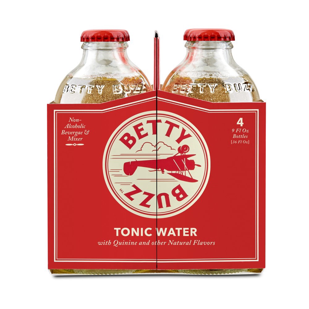 slide 3 of 3, Betty Buzz Tonic Water, 4 ct; 9 oz