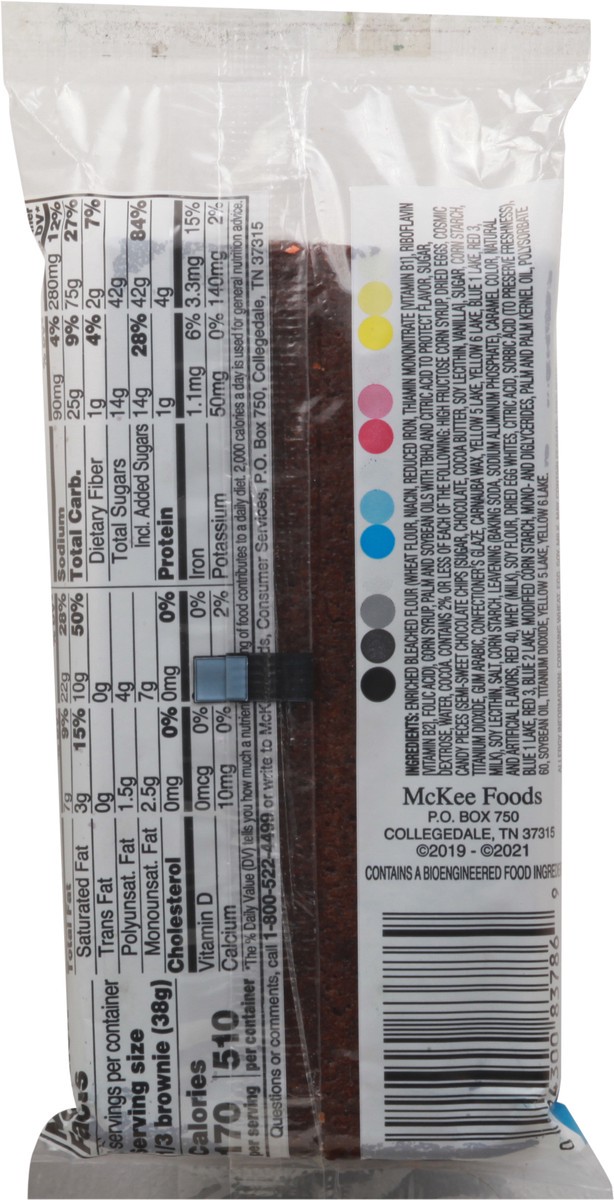 slide 4 of 9, Little Debbie Cosmic Brownie with Chocolate Chip Candy 4 oz, 4 oz