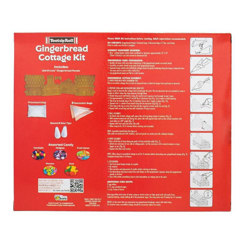 slide 2 of 3, Tootsie Roll Holiday Gingerbread Cottage Kit, 28 oz