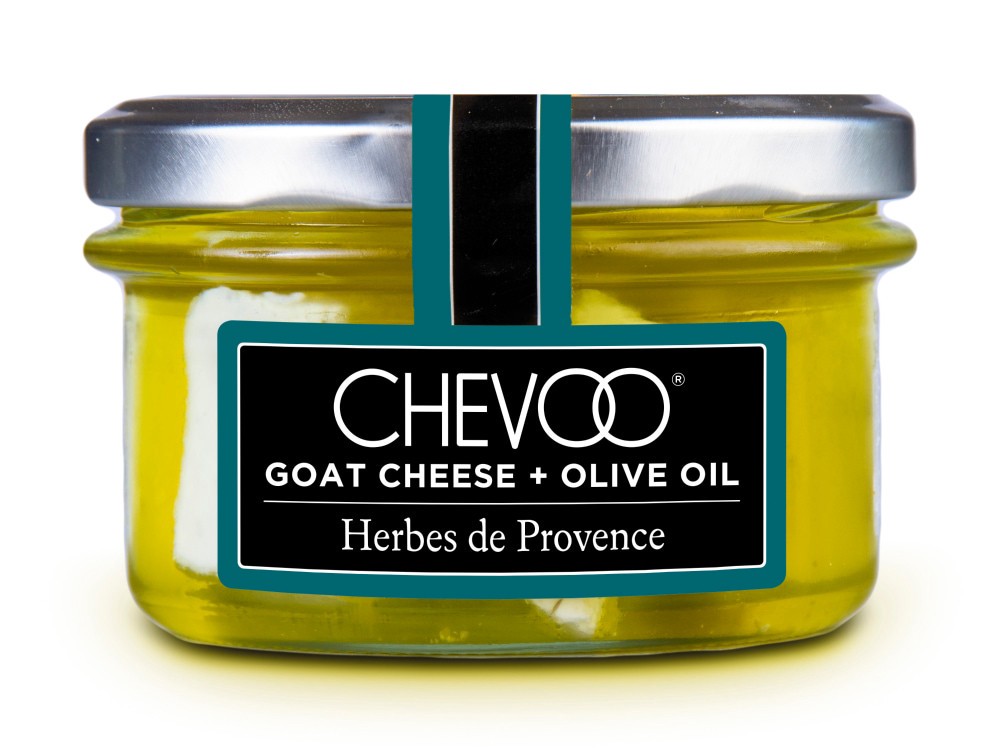 slide 1 of 1, CHEVOO Cheevo Goat Cheese In Olive Oil, 4 oz
