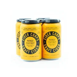 Cider Corps Mango Foxtrot - 4pk/12 fl oz Cans