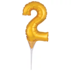 Decopac Numeral 2 Inflatable Decoration - Gold
