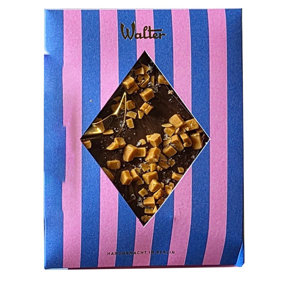 slide 1 of 1, Walter Confiserie Salted Caramel Chocolate Bar, 2.6 oz