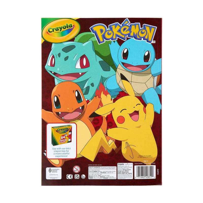 slide 5 of 5, Crayola 288pg Coloring Book Pokemon, 1 ct