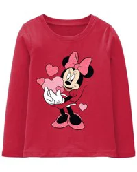 Carter's Toddler Minnie Mouse Valentine's Day Tee - Red Red 4T