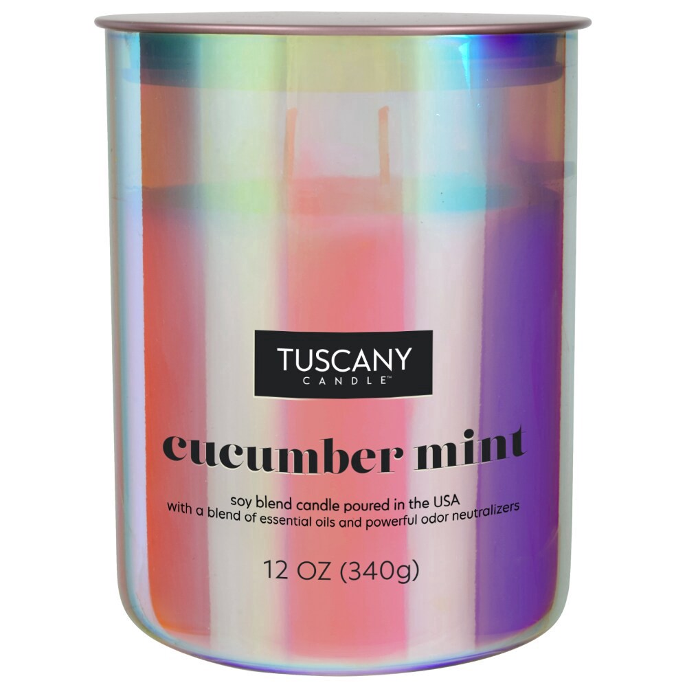 slide 2 of 3, Tuscany Candle Tuscany Serene Cucumber Mint, 12 oz