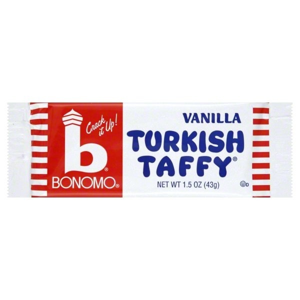 slide 1 of 1, Bonomo Turkish Taffy, Vanilla, 1.5 oz