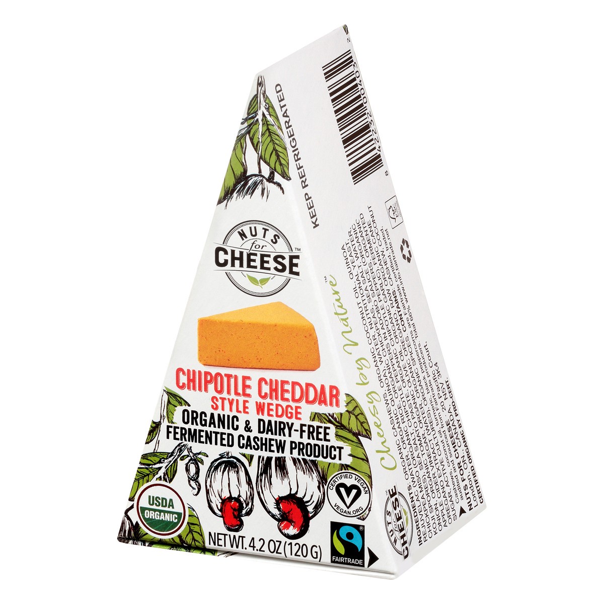 slide 7 of 13, Nuts for Cheese Chipotle Cheddar Dairy-Free Cheese, 4.23 oz