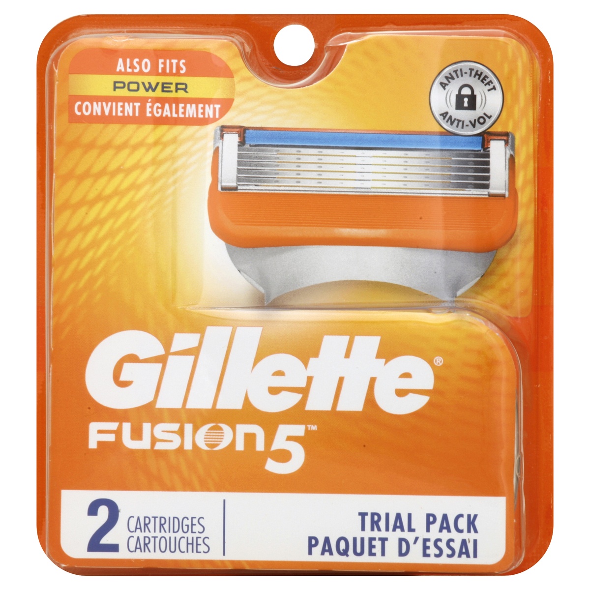 slide 1 of 1, Gillette Fusion5 Men's Razor Blade Refills, 2 Count, 2 ct