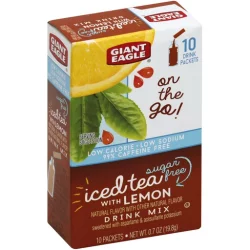 Giant Eagle Iced Tea With Lemon Sugar Free Drink Mix - 10 oz