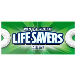 LIFE SAVERS Mints Wint-O-Green Hard Candy Bulk Mints, Hard Candies, Individually Wrapped Single Rolls, .84 Ounce, 20 Count Box