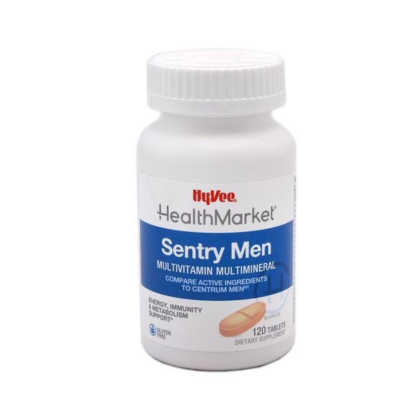 slide 1 of 1, Hy-Vee Healthmarket Sentry Men Multivitamin Multimineral Tablets, 120 ct