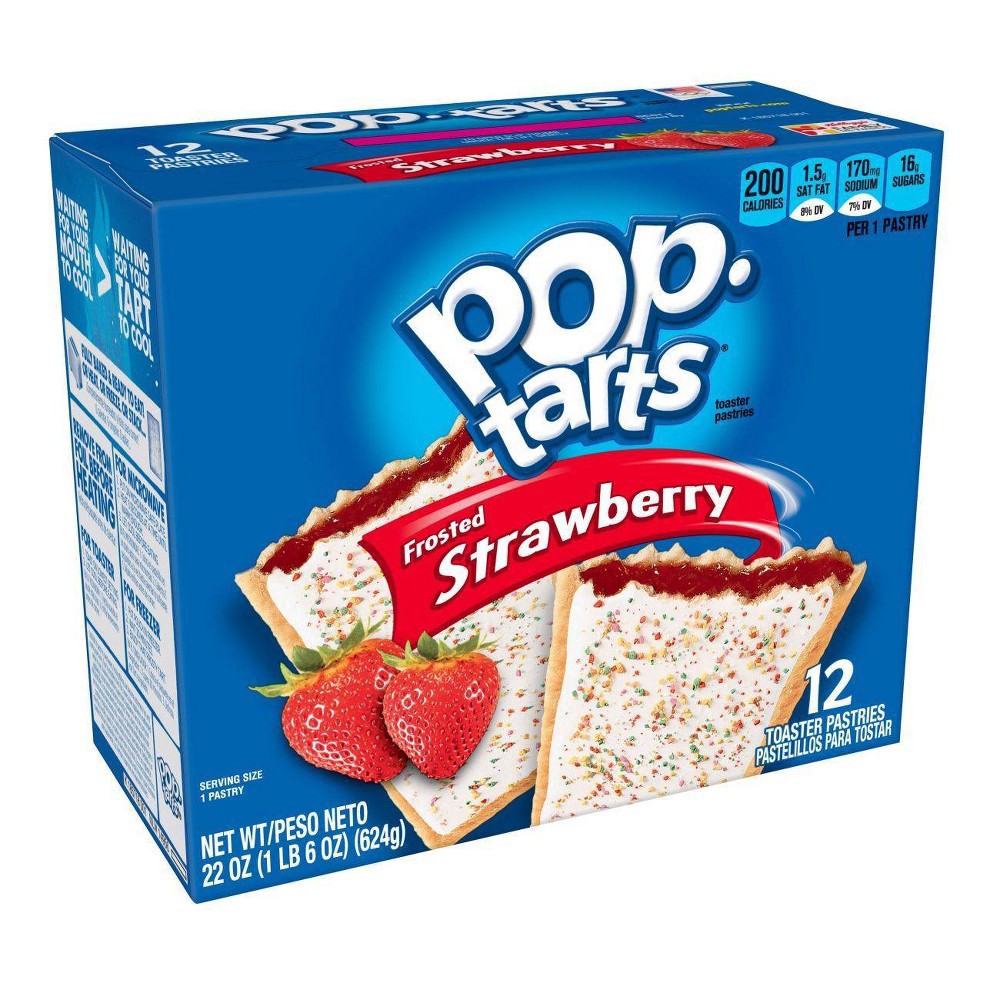slide 9 of 9, Kellogg'S Pop Tarts Frosted Strawberry, 12 ct
