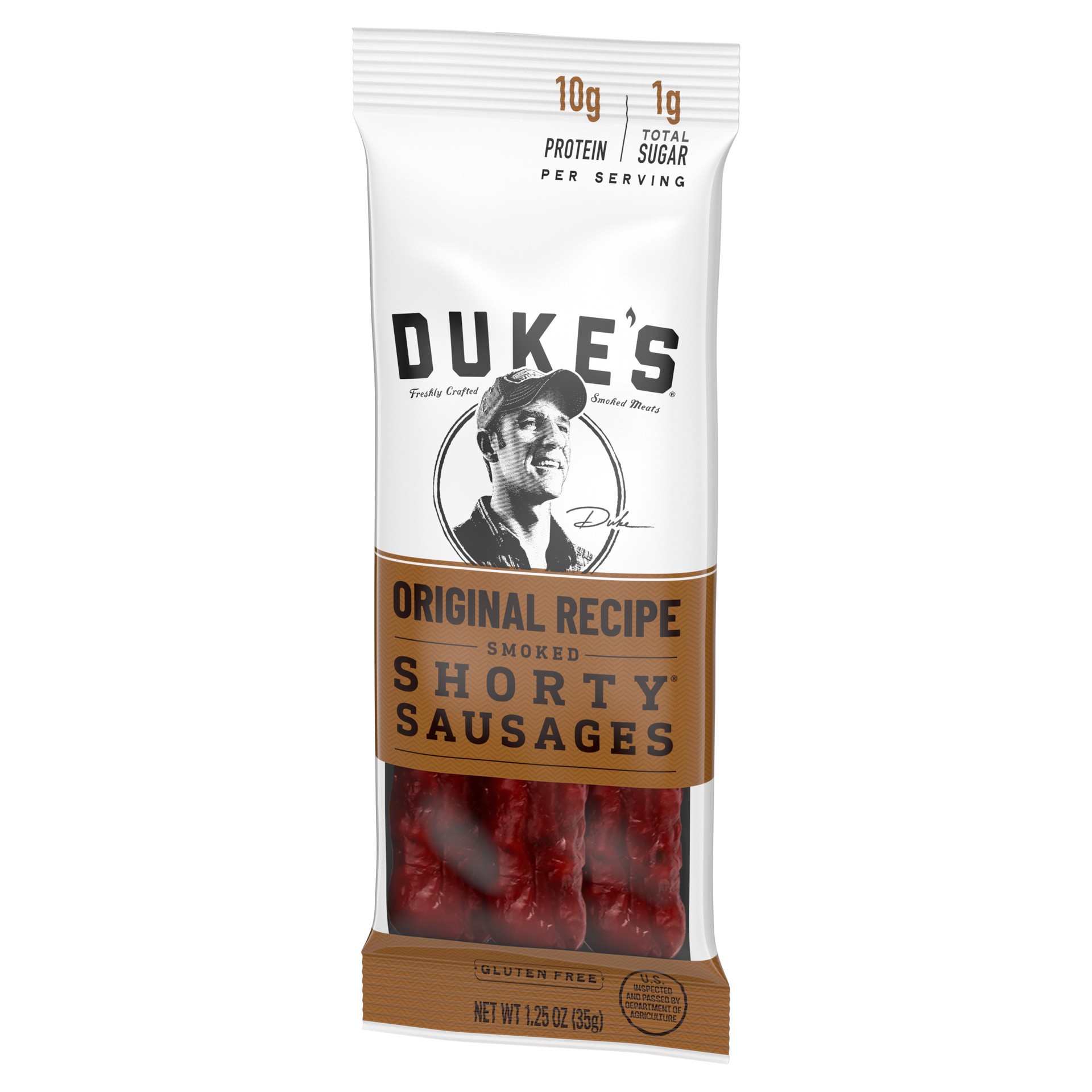 slide 3 of 5, Duke's Original Recipe Smoked Shorty Sausages, 1.25 oz., 1.25 oz