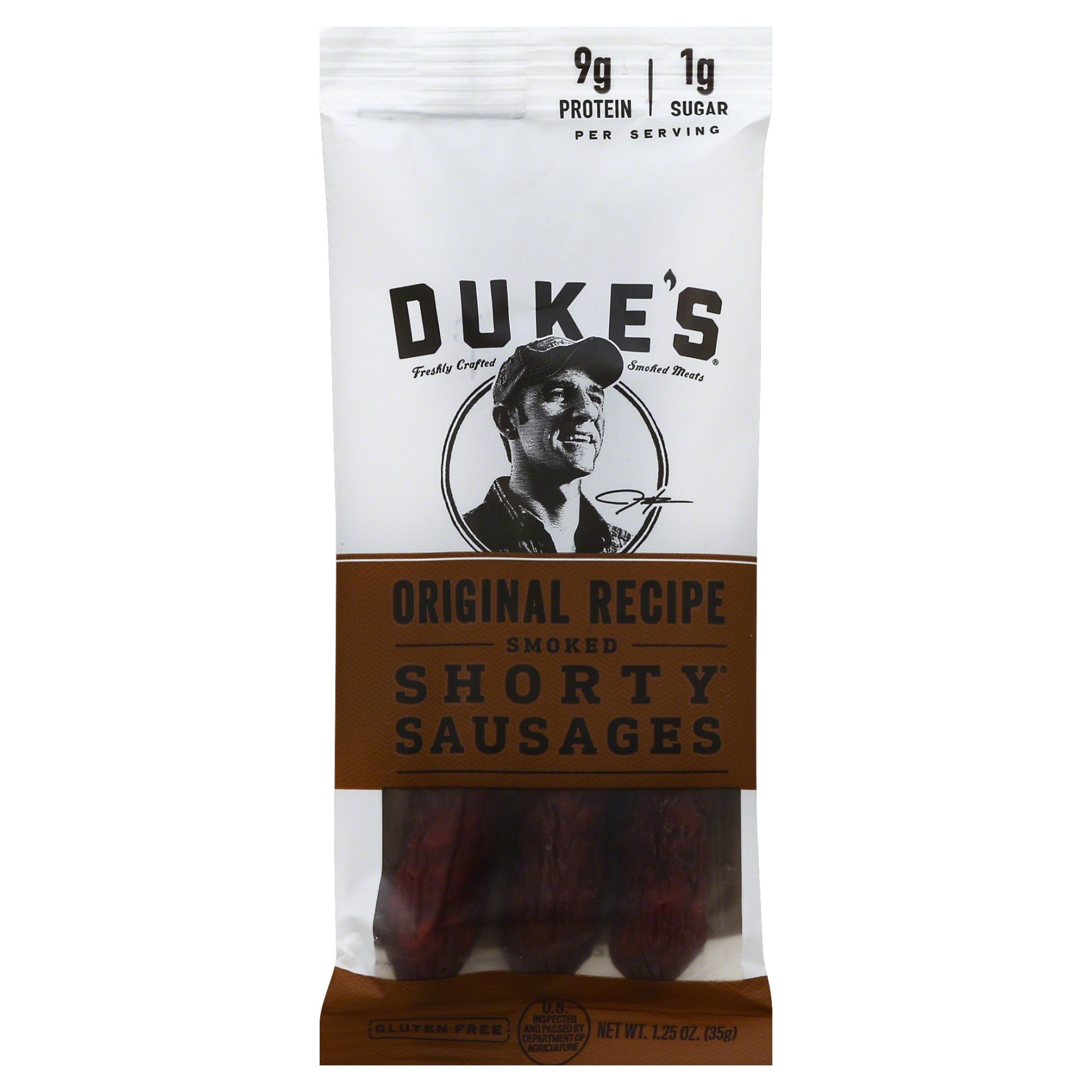 slide 1 of 1, Duke's Original Smoked Shorty Sausages, 1.25 oz