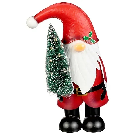 slide 1 of 1, Ssel Metal Santa Bobbles - EA, 1 ct