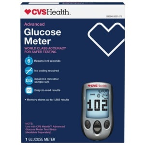 slide 1 of 1, CVS Health Advanced Blood Glucose Meter, 1 ct