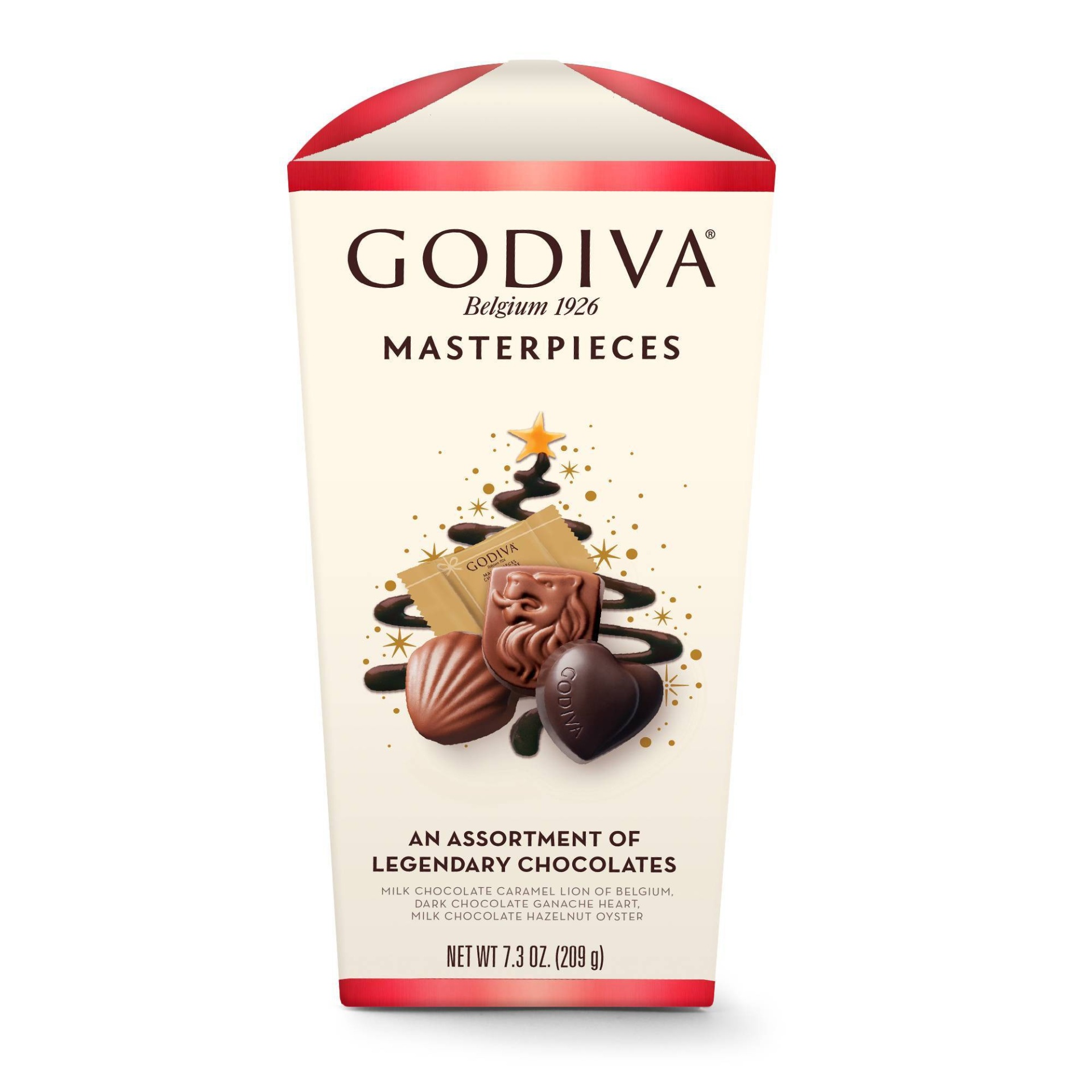 slide 1 of 1, Godiva Masterpieces Dark Chocolate Assorted Medallion Box, 1.7 oz